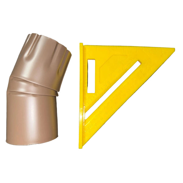 Professional 3 inch Round Downspout Elbow 22.5 Degree Aluminum